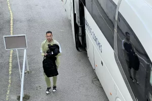 Φώτος kerkida από την άφιξη της ΑΕΚ