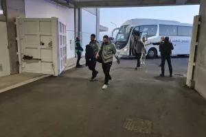 (ΒΙΝΤΕΟ/Φώτος Kerkida) Η άφιξη της ΑΕΚ