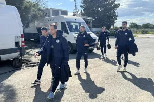 (Φώτος Kerkida) Άφιξη Εθνικού και Ομόνοιας Αραδίππου