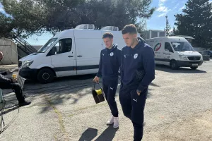 (Φώτος Kerkida) Άφιξη Εθνικού και Ομόνοιας Αραδίππου