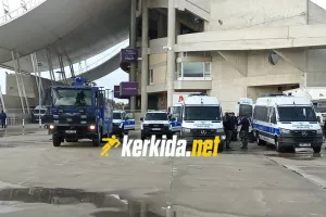 (Φώτος kerkida) Ισχυρή αστυνομική δύναμη στο ΓΣΠ