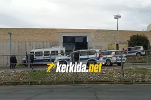 (Φώτος kerkida) Ισχυρή αστυνομική δύναμη στο ΓΣΠ