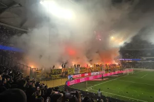 (Βίντεο-Φώτος kerkida) Εκπληκτική ατμόσφαιρα οι ΑΕΚτζήδες