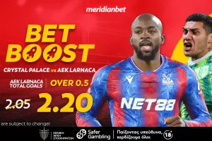 Κρίσταλ Πάλας-ΑΕΚ: Το ελκυστικό bet boost της ΑΕΚ στο 2.20! – Στοιχημάτισε σε μία πλειάδα επιλογών! 