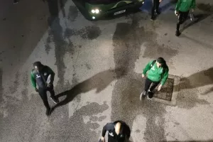 (ΦΩΤΟΣ kerkida) H άφιξη της Ομόνοιας 