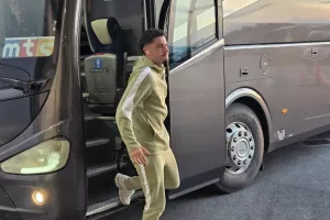 (Φώτος Kerkida) Έφτασε στην Αρένα η ΑΕΚ