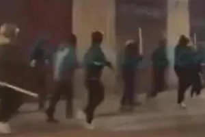 (Βίντεο) Άγρια συμπλοκή μεταξύ οπαδών Θέλτα και Λιόν στο Βίγκο