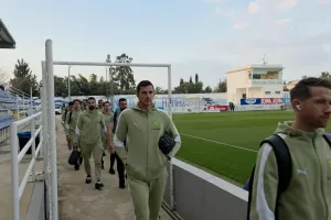 Η... είσοδος της ΑΕΚ (φώτος kerkida)