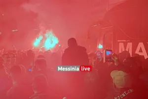 "Κάηκε" η Καλαμάτα για την άνοδο της Μαύρης Θύελλας! (Βίντεο