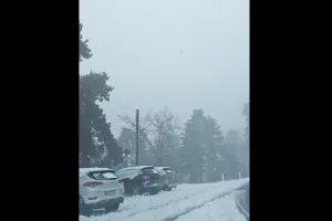 (Βίντεο) Πυκνή... χιονόπτωση στο Τρόοδος