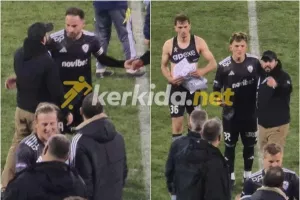 Κατέβηκε και συνεχάρη τους παίκτες ο Πρόεδρος