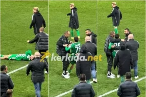Τον σήκωσε και τον αγκάλιασε ο κόουτς (Φώτος Kerkida)