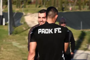 Παρουσία Νίκου Σαββίδη η προπόνηση του ΠΑΟΚ