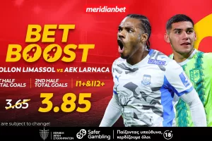 Απόλλων-ΑΕΚ: Αμφίρροπο ντέρμπι με γκολ και bet boost στο 3.85! – Το στοίχημα έχει πλέον όνομα!