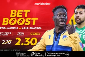 ΑΠΟΕΛ-Άρης: Ελκυστικό bet boost στο 2.30! - Τι περιμένεις; Στοιχημάτισε και άρπαξε το μπόνους τώρα!