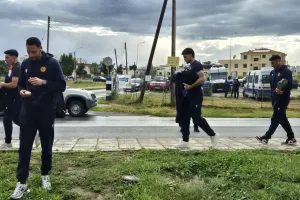 (Φώτος kerkida) Η άφιξη της ΑΕΛ