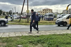 (Φώτος kerkida) Η άφιξη της ΑΕΛ