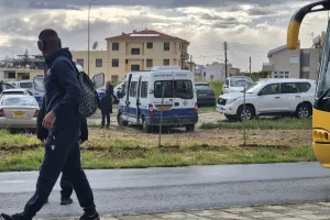 (Φώτος kerkida) Η άφιξη της ΑΕΛ