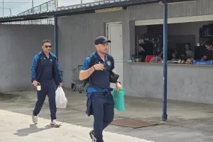 (Φώτος Kerkida) Η άφιξη του Ολυμπιακού