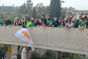 Φώτος kerkida/Η Ομόνοια έφθασε εν μέσω αποθέωσης!