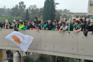 Φώτος kerkida/Η Ομόνοια έφθασε εν μέσω αποθέωσης!