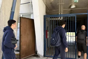 (Φώτος Kerkida) Η άφιξη της ΑΕΛ