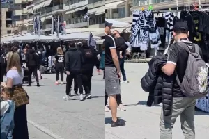 (Βίντεο kerkida) Ασπρόμαυρο σκηνικό... στο λιμανάκι του Βόλου πριν τον τελικό
