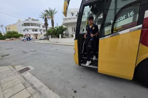 (ΦΩΤΟΣ kerkida) H άφιξη της ΑΕΛ