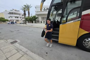 (ΦΩΤΟΣ kerkida) H άφιξη της ΑΕΛ