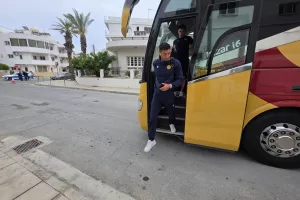 (ΦΩΤΟΣ kerkida) H άφιξη της ΑΕΛ