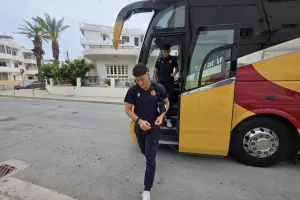 (ΦΩΤΟΣ kerkida) H άφιξη της ΑΕΛ