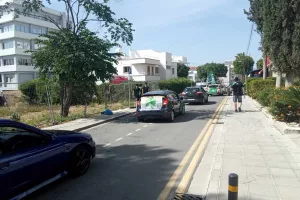 (Βίντεο kerkida) Πράσινο... κομβόι στους δρόμους της Λευκωσίας