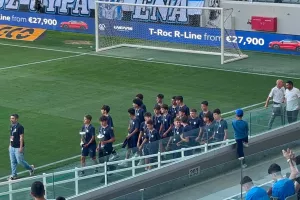 (ΦΩΤΟΣ kerkida) Έκαναν το γύρο του θριάμβου οι Κ14 και... χειροκροτήθηκαν   