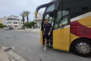 (ΦΩΤΟΣ kerkida) H άφιξη της ΑΕΛ
