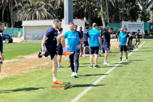 (Φώτος/Βίντεο Kerkida) Η προπόνηση της Εθνικής μας 