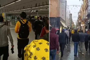 Πορεία των οπαδών της ΑΕΚ στο γήπεδο (Βίντεο)