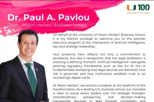 Το Miami Herbert Business School φέρνει στο Cap St Georges τριήμερο AI πρόγραμμα για Νομικούς 