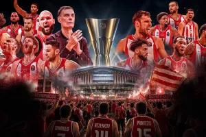 (Βίντεο/Φώτος) Αγριεμένος Ολυμπιακός, ισοπέδωσε τη Φενέρ και έφυγε για τελικό!