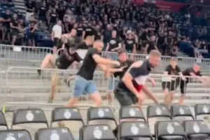 Οπαδοί της Παρτίζαν εισέβαλαν στο γήπεδο πριν τον τρίτο τελικό! (Βίντεο)