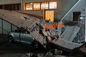 Διαδοχική κατάρρευση μπαλκονιών σε πολυκατοικία στη Λεμεσό