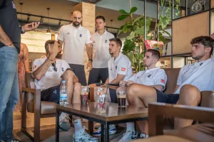 (Παγκόσμιο Κύπελλο FIBA/Φώτος) Η διάσκεψη της Εθνικής ενόψει Κροατίας και Γερμανίας
