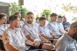 (Παγκόσμιο Κύπελλο FIBA/Φώτος) Η διάσκεψη της Εθνικής ενόψει Κροατίας και Γερμανίας