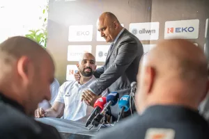 (Παγκόσμιο Κύπελλο FIBA/Φώτος) Η διάσκεψη της Εθνικής ενόψει Κροατίας και Γερμανίας