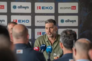 (Παγκόσμιο Κύπελλο FIBA/Φώτος) Η διάσκεψη της Εθνικής ενόψει Κροατίας και Γερμανίας