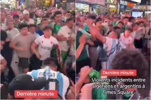 Άγρια συμπλοκή Αργεντινών και Αλγερινών στην Times Square (Βίντεο)