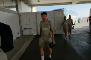 (ΦΩΤΟΣ kerkida) Η άφιξη της ΑΕΚ 