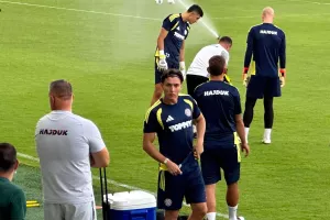 (Βίντεο-Φώτος kerkida) Η προπόνηση της Hajduk Split στο "Αλφαμέγα"