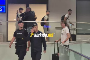 (Βίντεο/Φώτος Kerkida) Αστυνομική συνοδεία για την ΑΕΚ