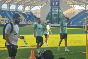 (Βίντεο-Φώτος kerkida) Η προπόνηση της ΑΕΚ στο "Stadion Ilie Oana"