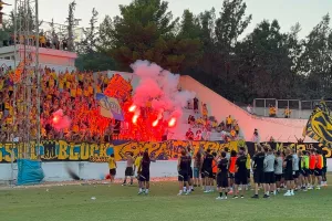 (Βίντεο kerkida) Φινάλε... με τον ύμνο της ΑΕΛ!
